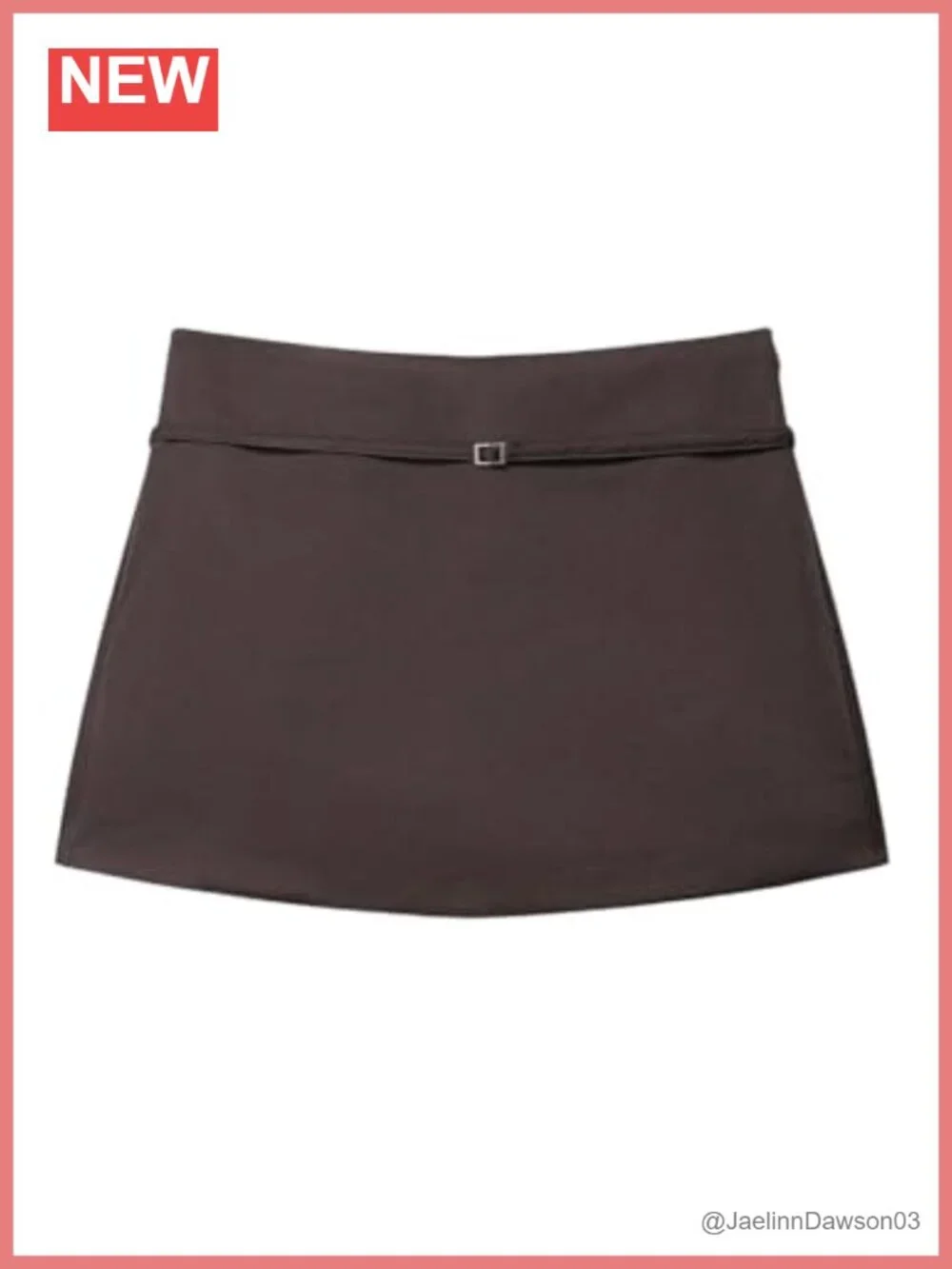 Dressy Mini Skort with Built-in Shorts High Waist Side Zipper